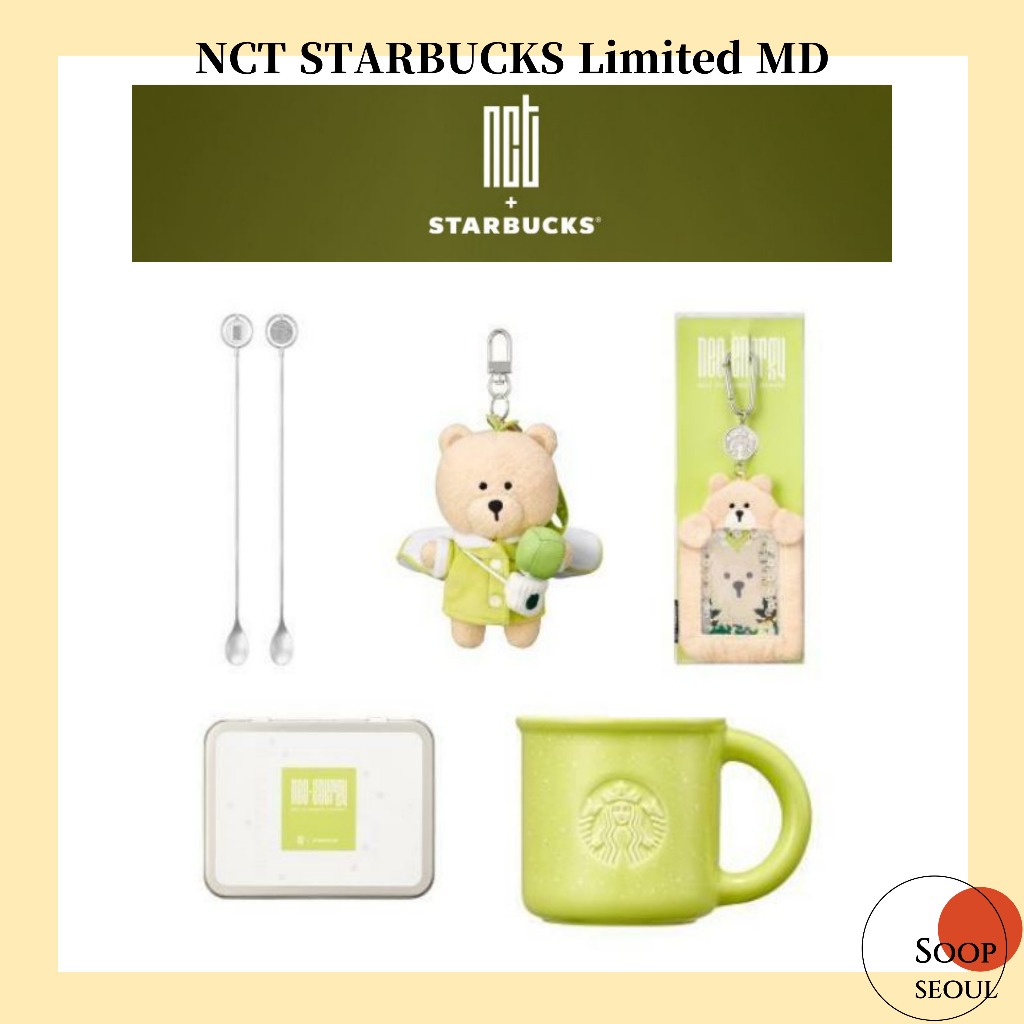 NCT STARBUCKS Limited MD / bearista muddler photocard holder sticker ...