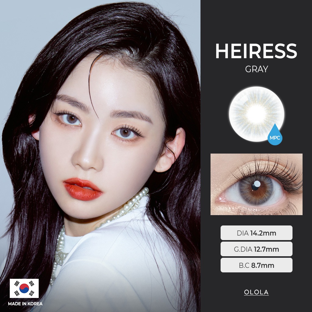 [OLOLA] Heiress Gray 2color contact lens from Korea(2 different grades