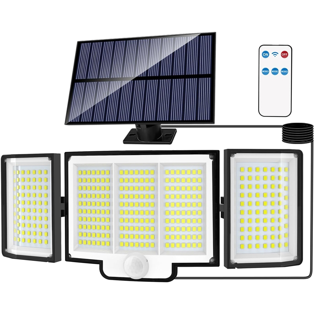 Solar-Powered LED 348 High-Spec Sensor Light (Expandable Model ...