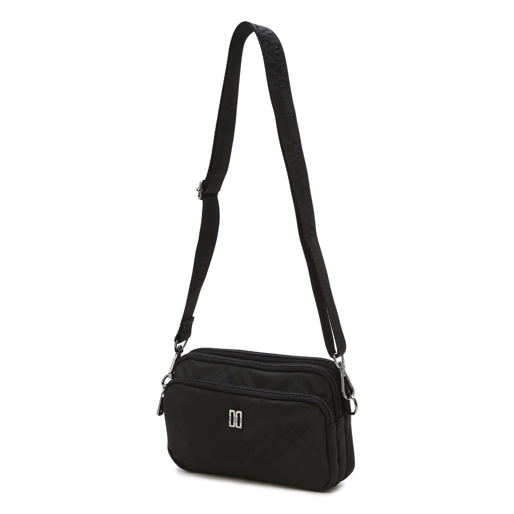 DAKS Black Color House Check Lightweight Micro Bag Shoulder Cross Daily ...