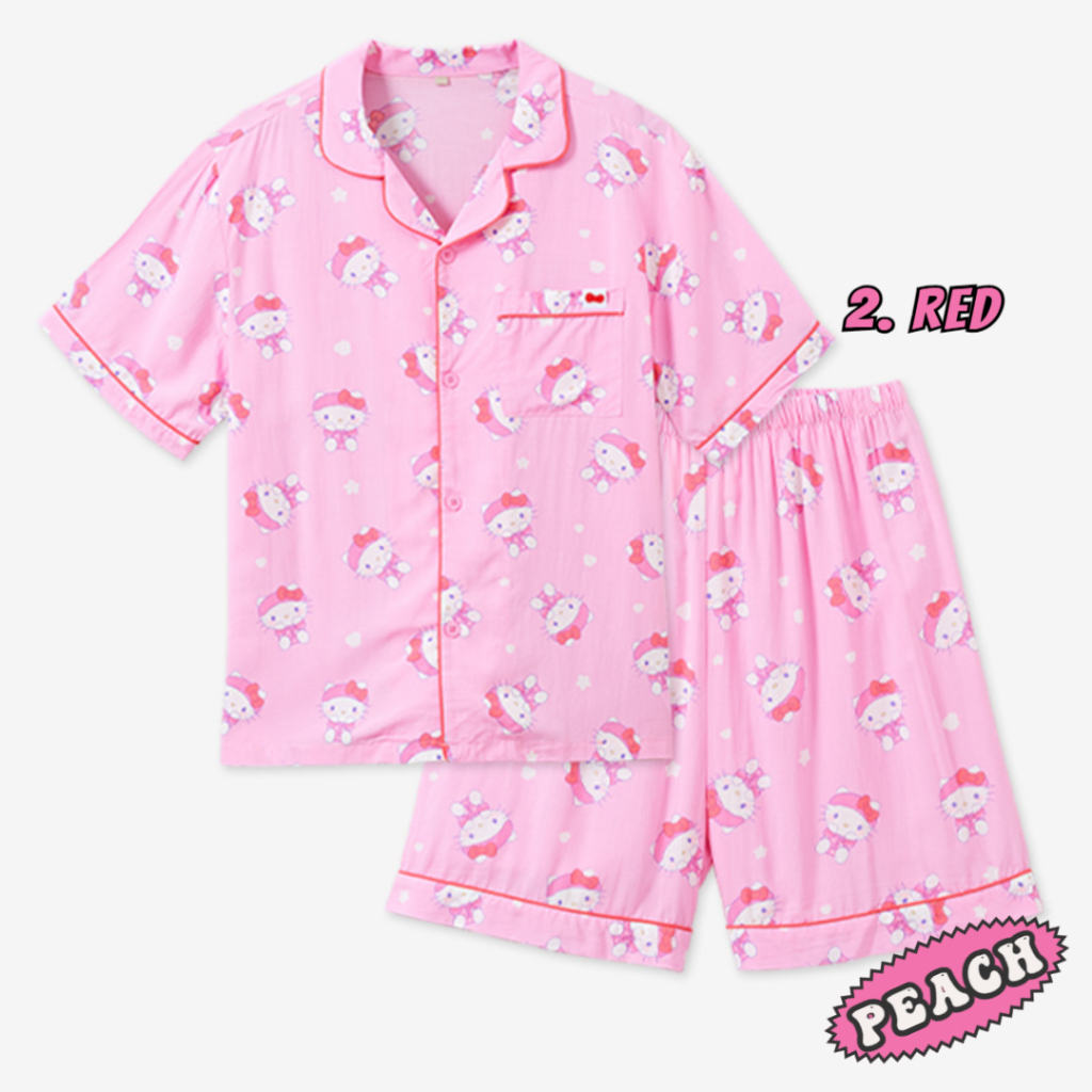 SPAO x Sanrio Characters Short Sleeves Pajama Set Kuromi My
