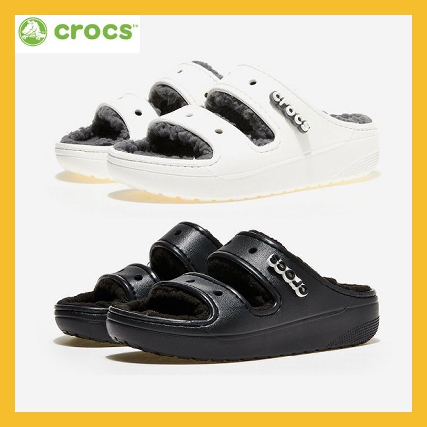 Crocs Classic Cozzzy 207446 2 Colors Sandals (Plastic bag packaging ...