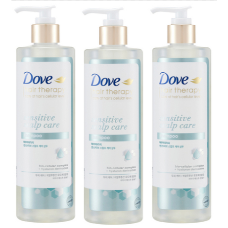 Dove Hair Therapy Sensive Scalp Care Shampoo, 380ml 3P (containing ...