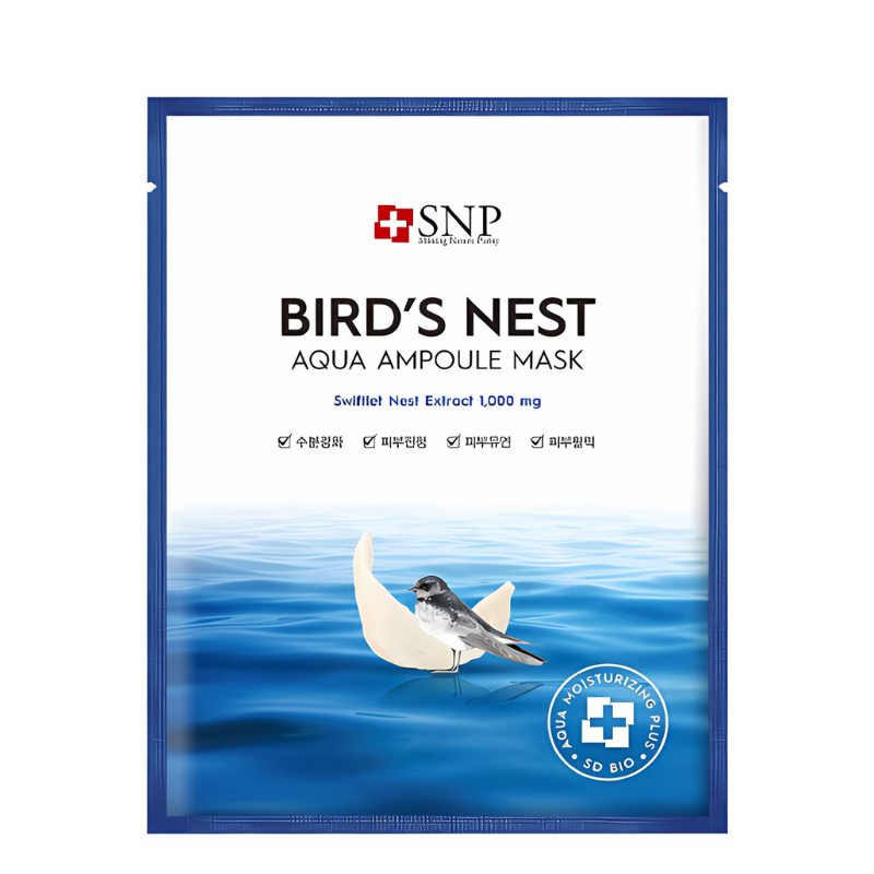 SNP Bird's Nest Aqua Ampoule Mask (10 masks) Expiry date 2026.04