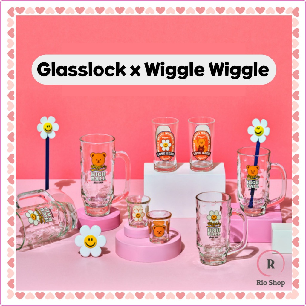 Glasslock x Wiggle Wiggle Collection Beer Cup Soju Cup High Ball Glass