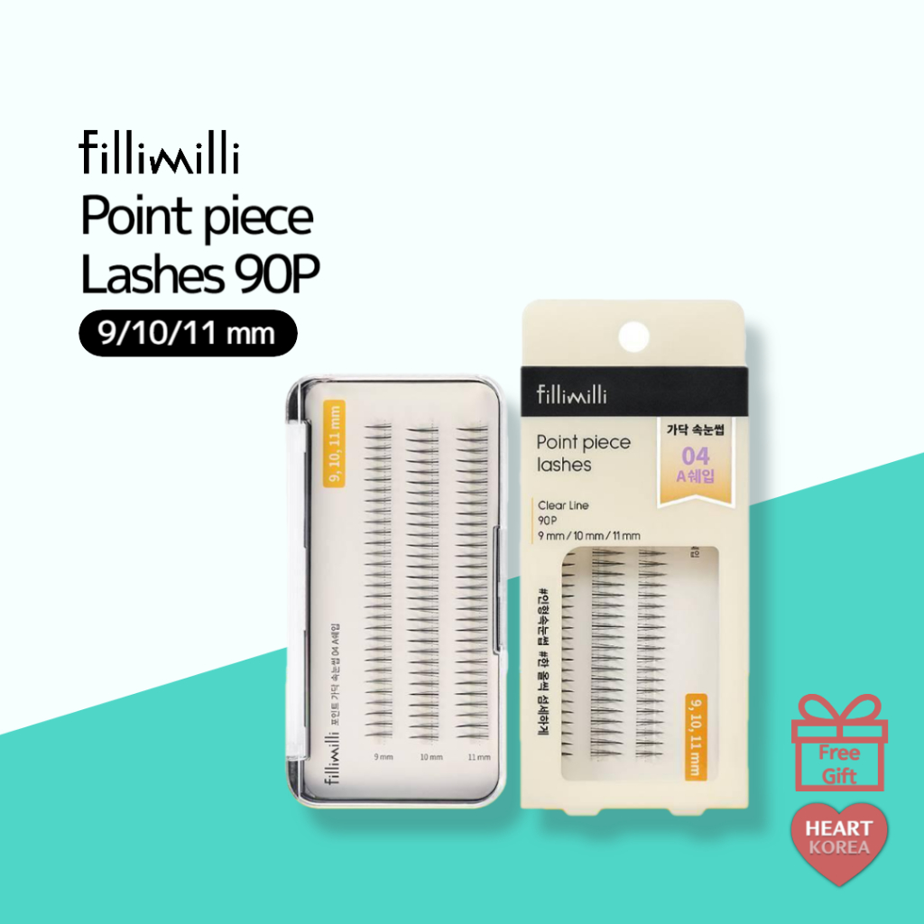 Fillimilli Point piece lashes 90pcs (9/10/11mm) Fillimilli Black lash ...