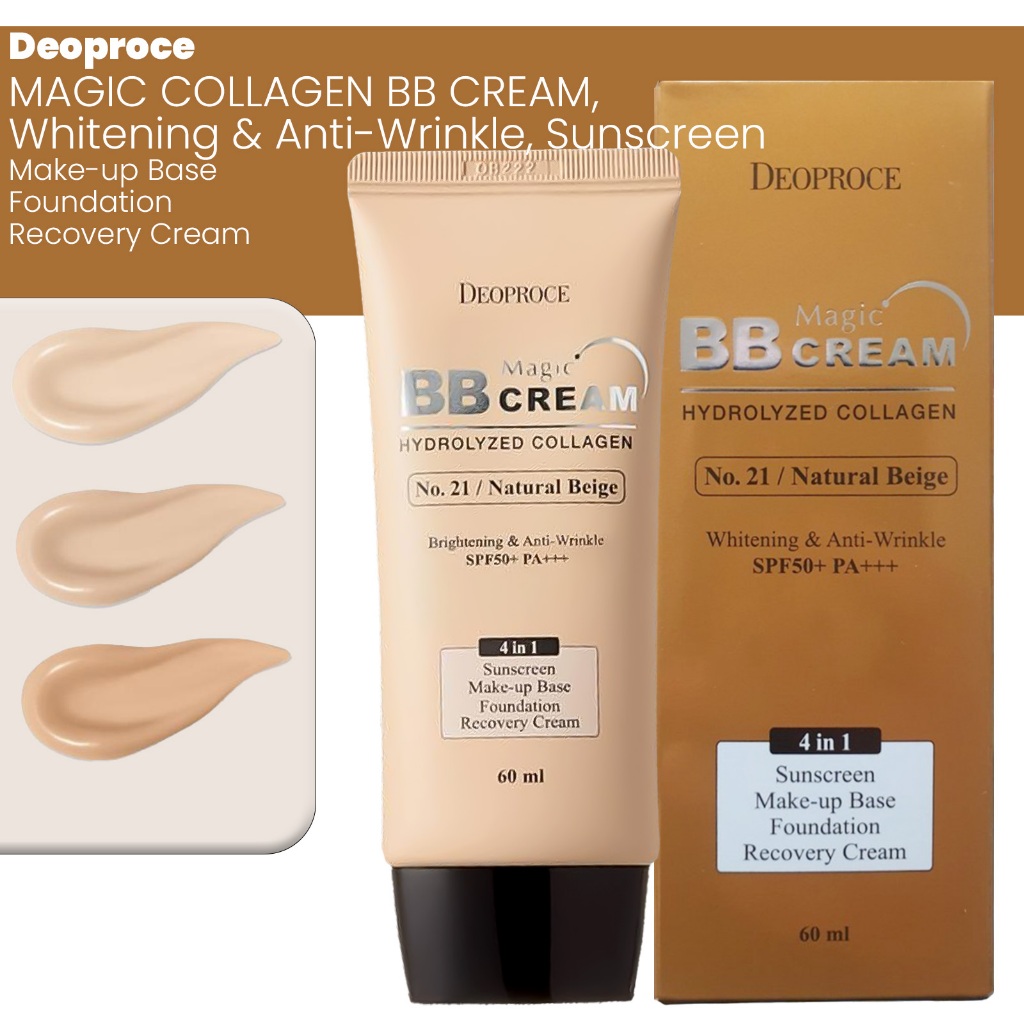 Deoproce MAGIC COLLAGEN BB CREAM, HYDROLYZED COLLAGEN , Whitening ...