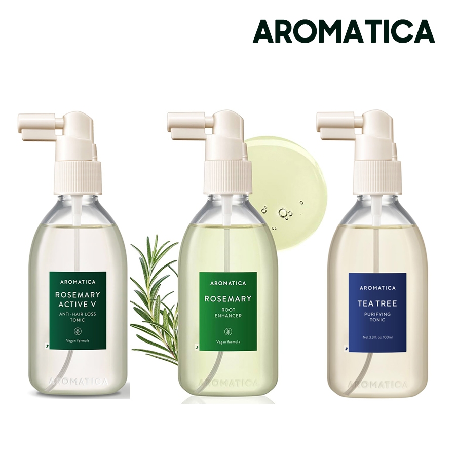 AROMATICA Hair Tonic 3 Types ( Rosemary / Tea Tree / Active V ...