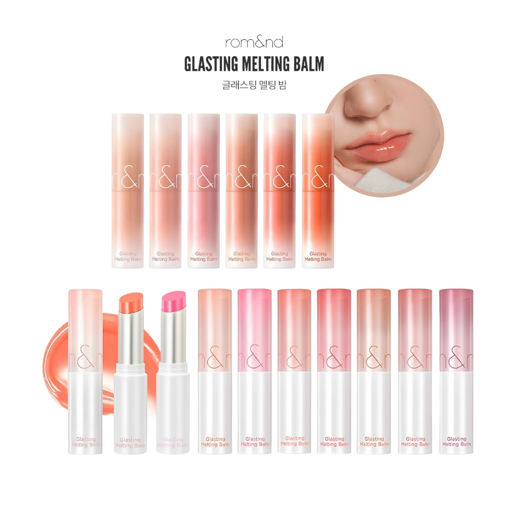 [rom&nd] Glasting Melting Lip Balm 3.5g Korea Hydrating Tinted Lip Care ...