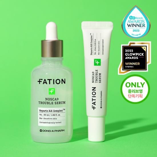 [FATION] Nosca9 Trouble Serum + Cream + Cleansing Gel Set main image 1