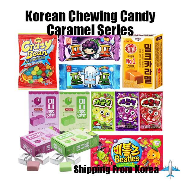 Korean Chewing Candy Caramel Snacks Series Lotte Milk Caramel / Mini ...