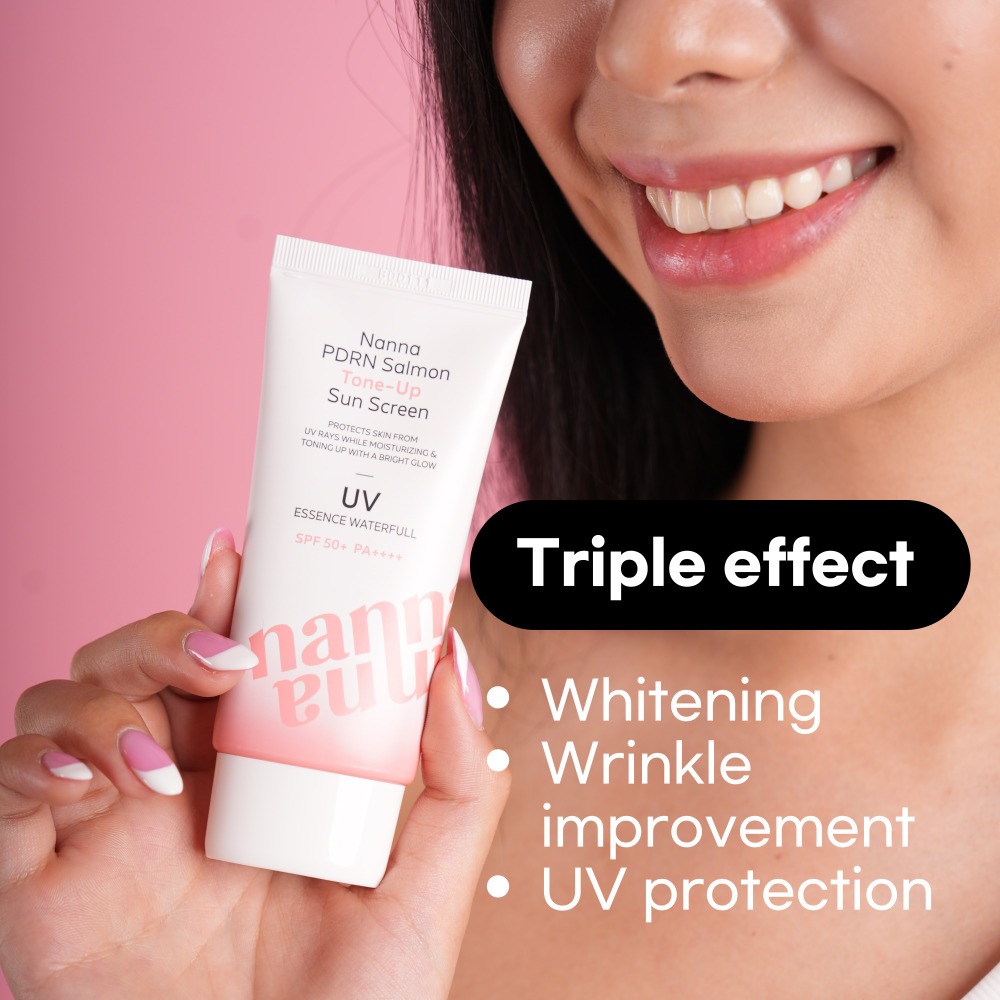 Nanna PDRN Salmon Tone-Up Sunscreen SPF 50+ PA++++ 50ml | Shopee ...