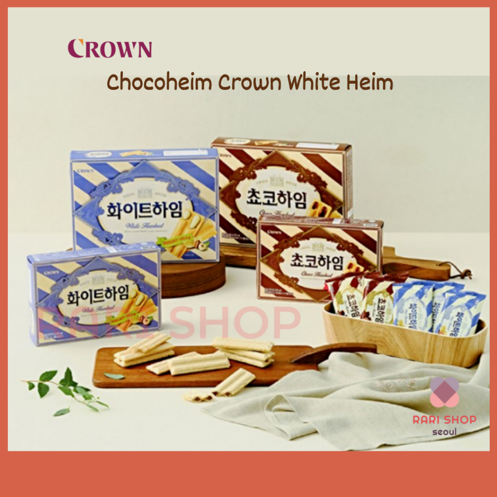 [CROWN] Crown White Heim Choco heim (47g/142g/284g) Korean Snacks ...
