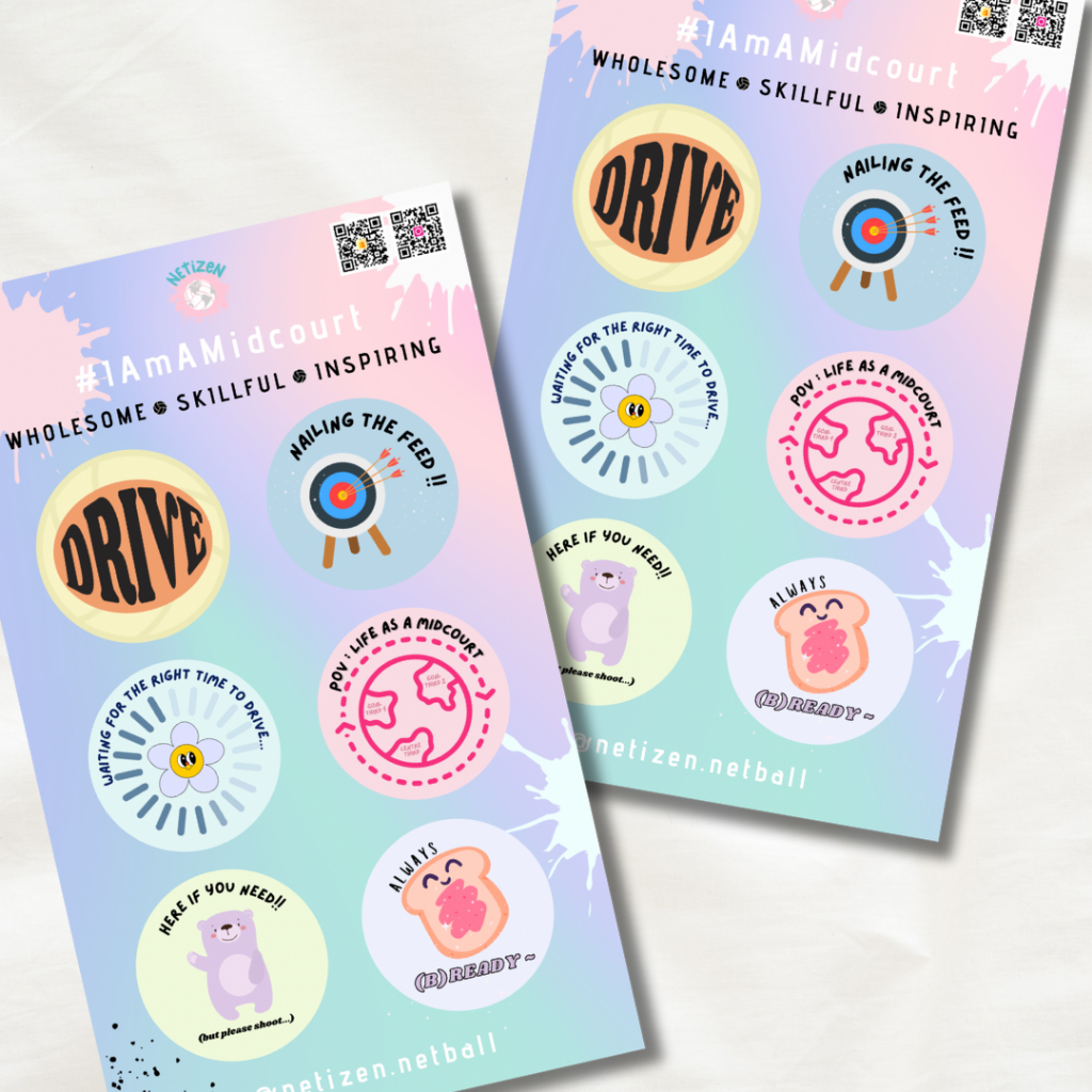 Netball Stickers [I Am A Midcourt] | Shopee Philippines