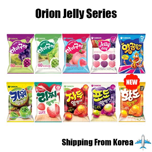 [Orion] My Gummy Jelly Series Korean Snacks｜Jelly Day Grapes & Peach ...