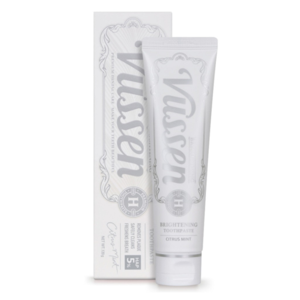 VUSSEN H Whitening Premium Toothpaste Brightening Citrus Mint Flavor ...