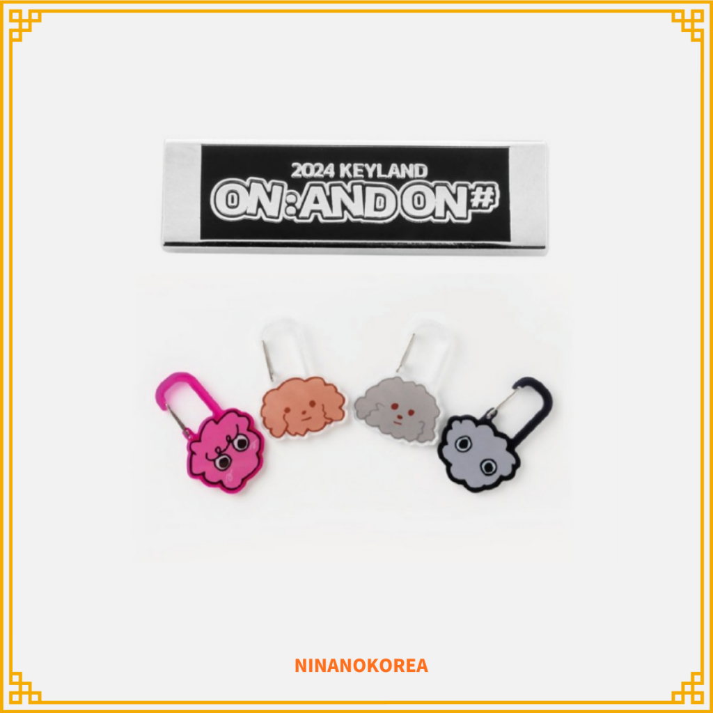 2024 KEYLAND ON : AND ON BADGE / HAND DRAWN CARABINER (RANDOM) | Shopee ...