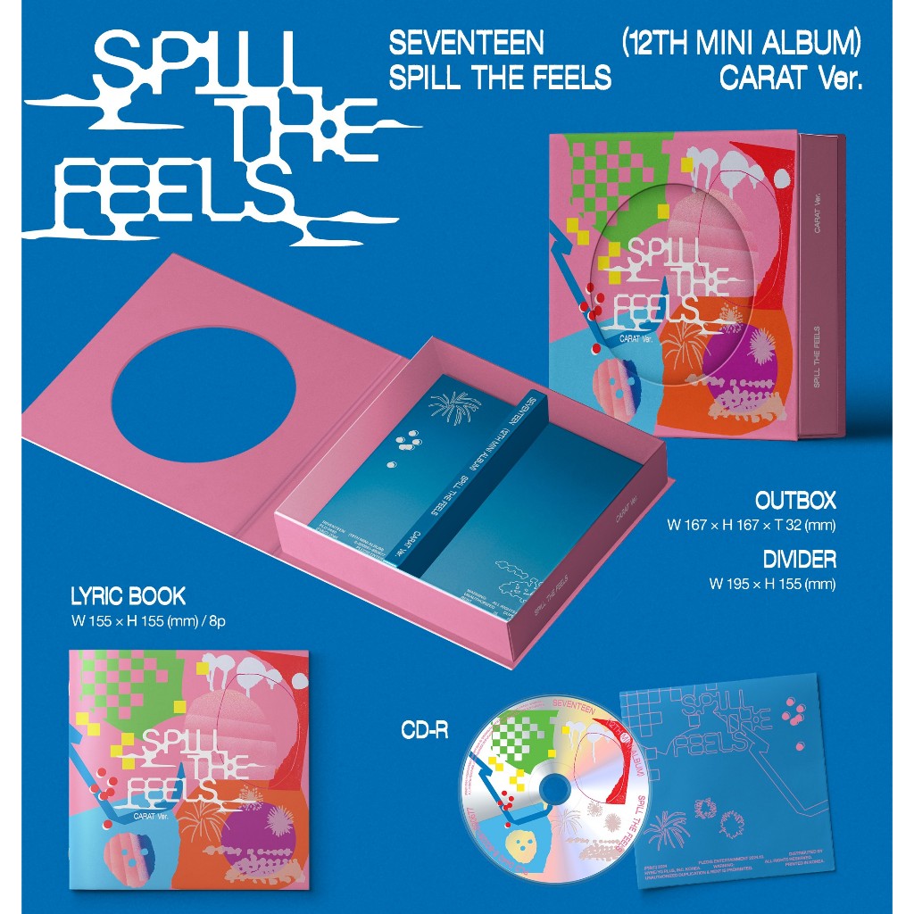 SEVENTEEN - [ SPILL THE FEELS ] 12TH MINI ALBUM (CARAT Ver