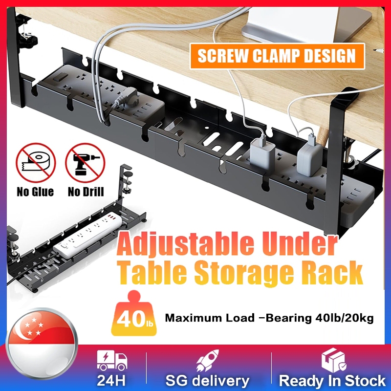 SG Next Day Delivery Extendable Under Desk Cable Management Tray ...
