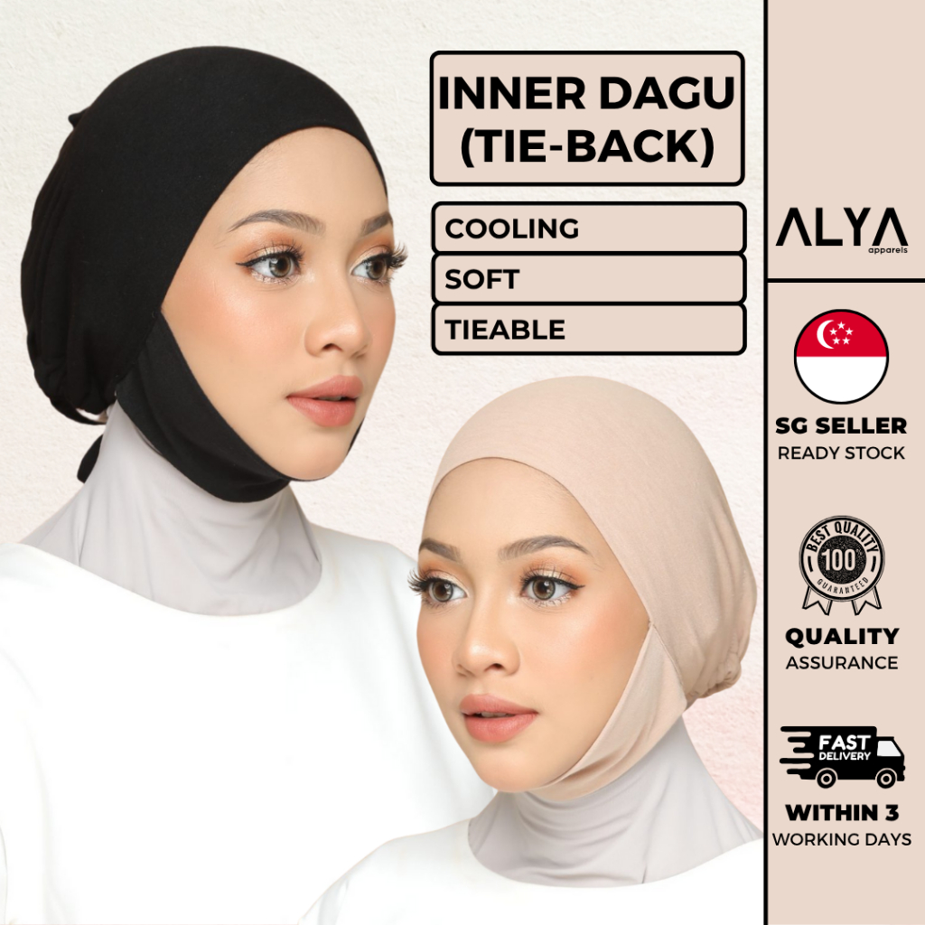 Inner Dagu Tie Back ( Alya Apparels / Breathable Cooling Innercap ...