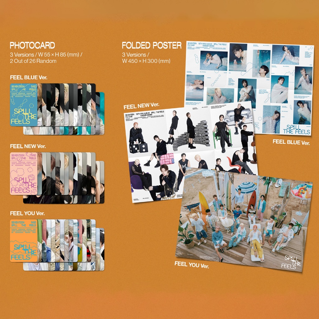 SEVENTEEN - 12th Mini Album [SPILL THE FEELS] (Standard ver.) (SET