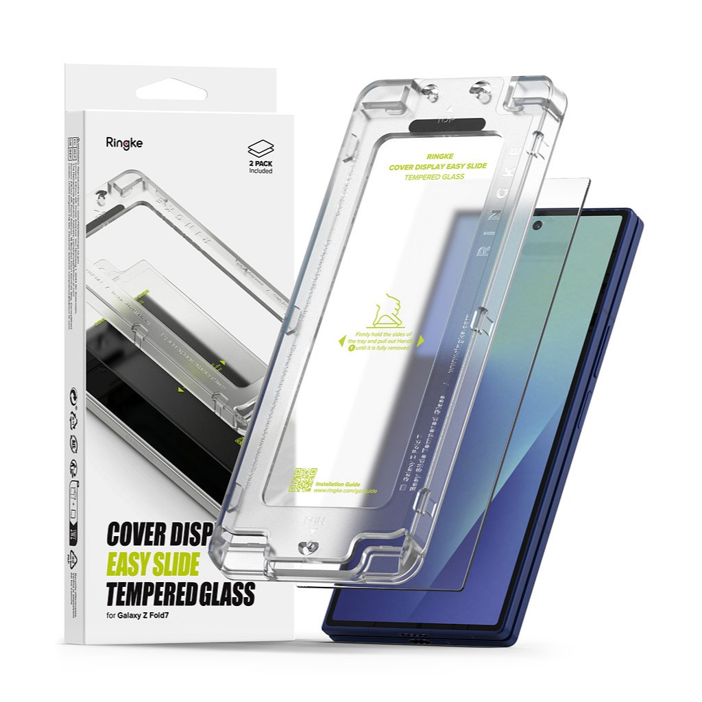Ringke Cover Display Easy Slide Glass for Galaxy Z Fold 7 Tempered ...