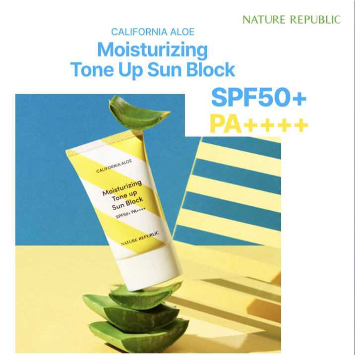 [NATURE REPUBLIC] California Aloe Moisturizing Tone up Sun Block 57ml ...