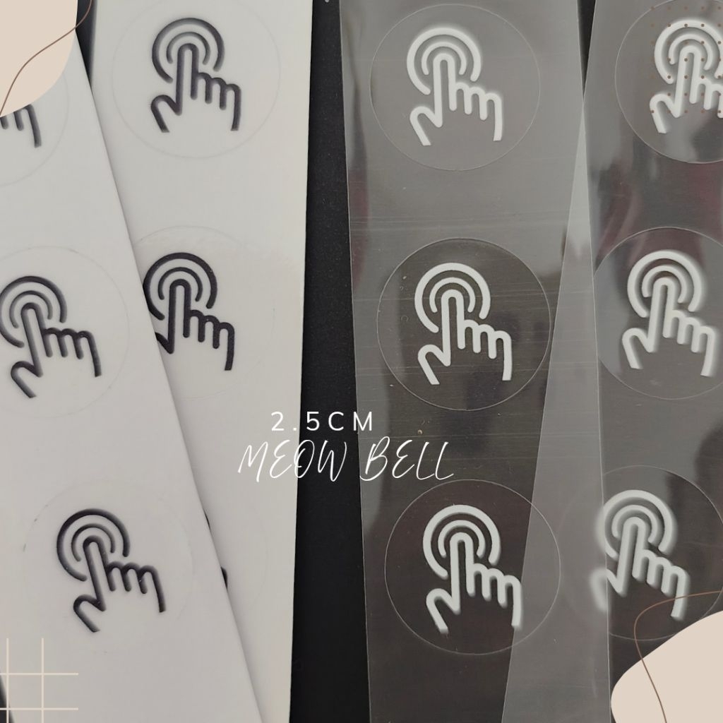 2.5cm Door Bell Sticker Label 10pcs/set (Finger) | Shopee Philippines
