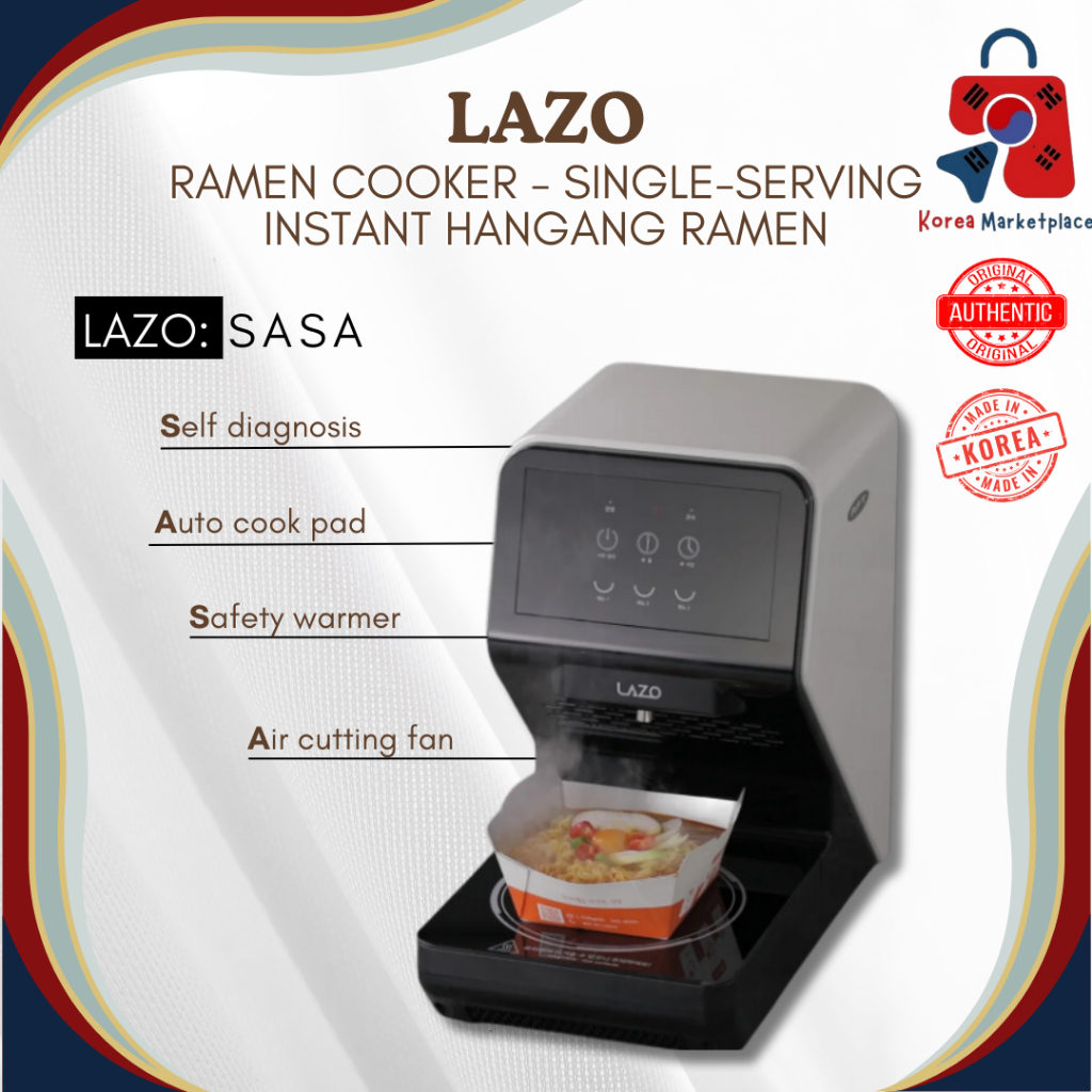 ★Lazo★ Ramen Cooker - Single-Serving Instant Hangang Ramen PC Room Self ...