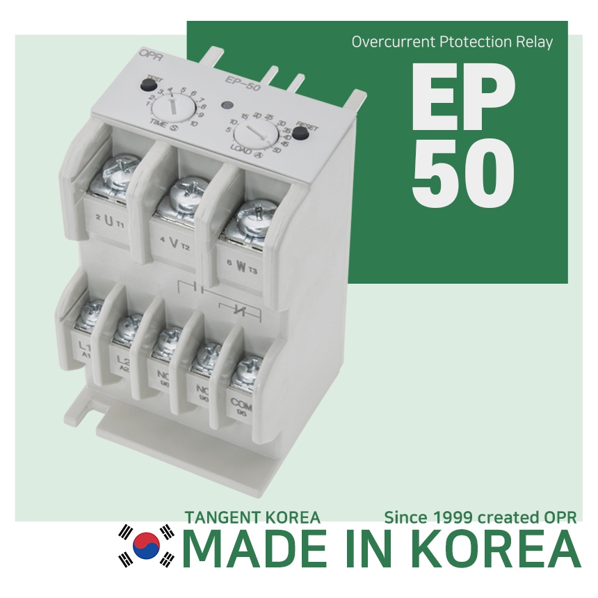 EP (50A) EOCR PG OPR Overcurrent Protection Relay TANGENT KOREA ...