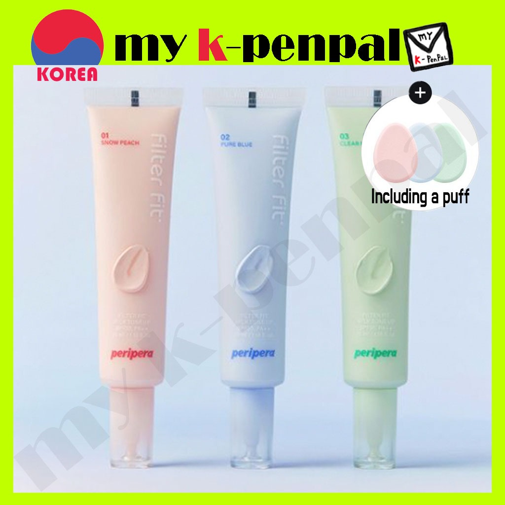 [Peripera] *NEW* Filter Fit Milk Tone Up Cream 3 color + each puff