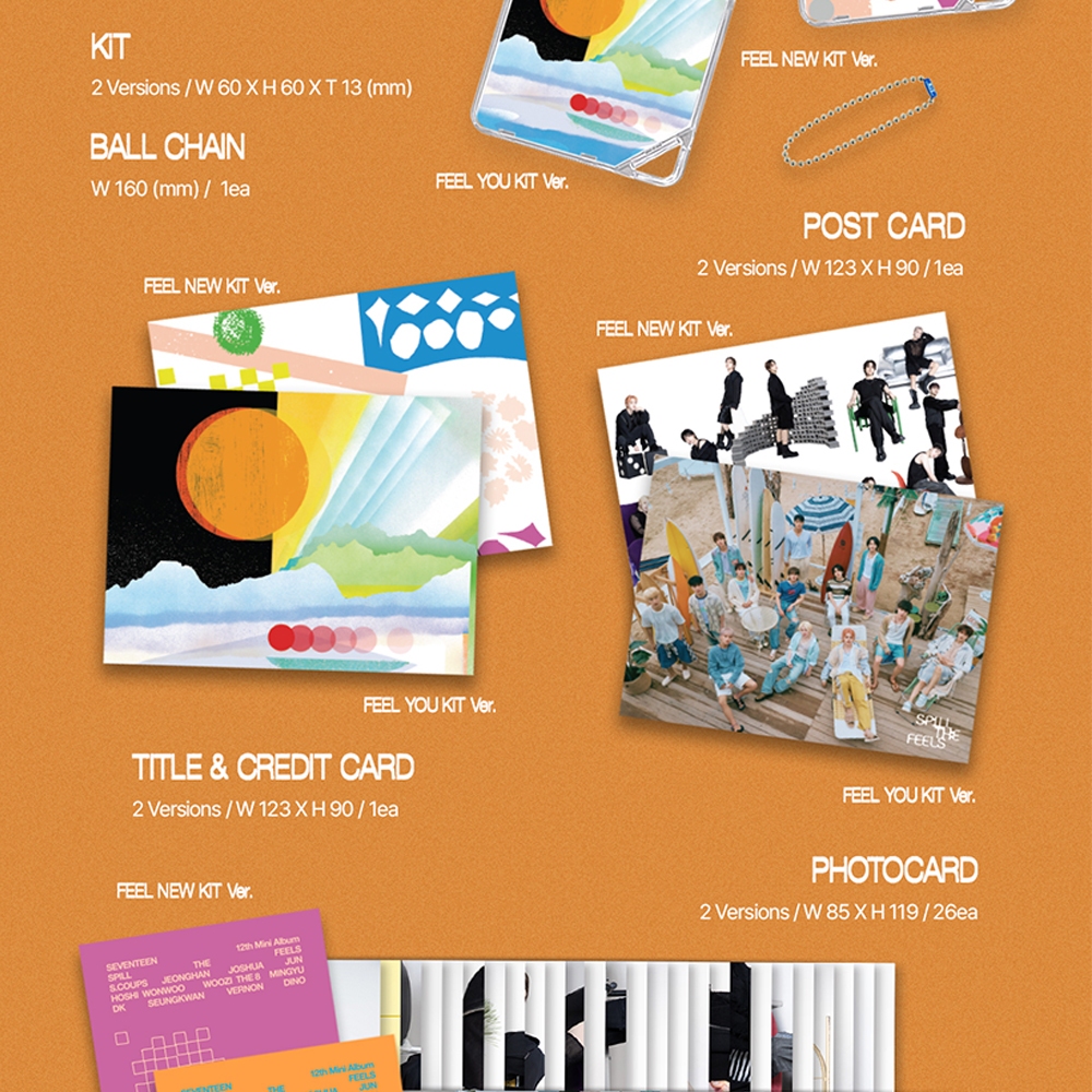 SEVENTEEN - 12th Mini Album [ Spill The Feels ]_Kit ver | Shopee