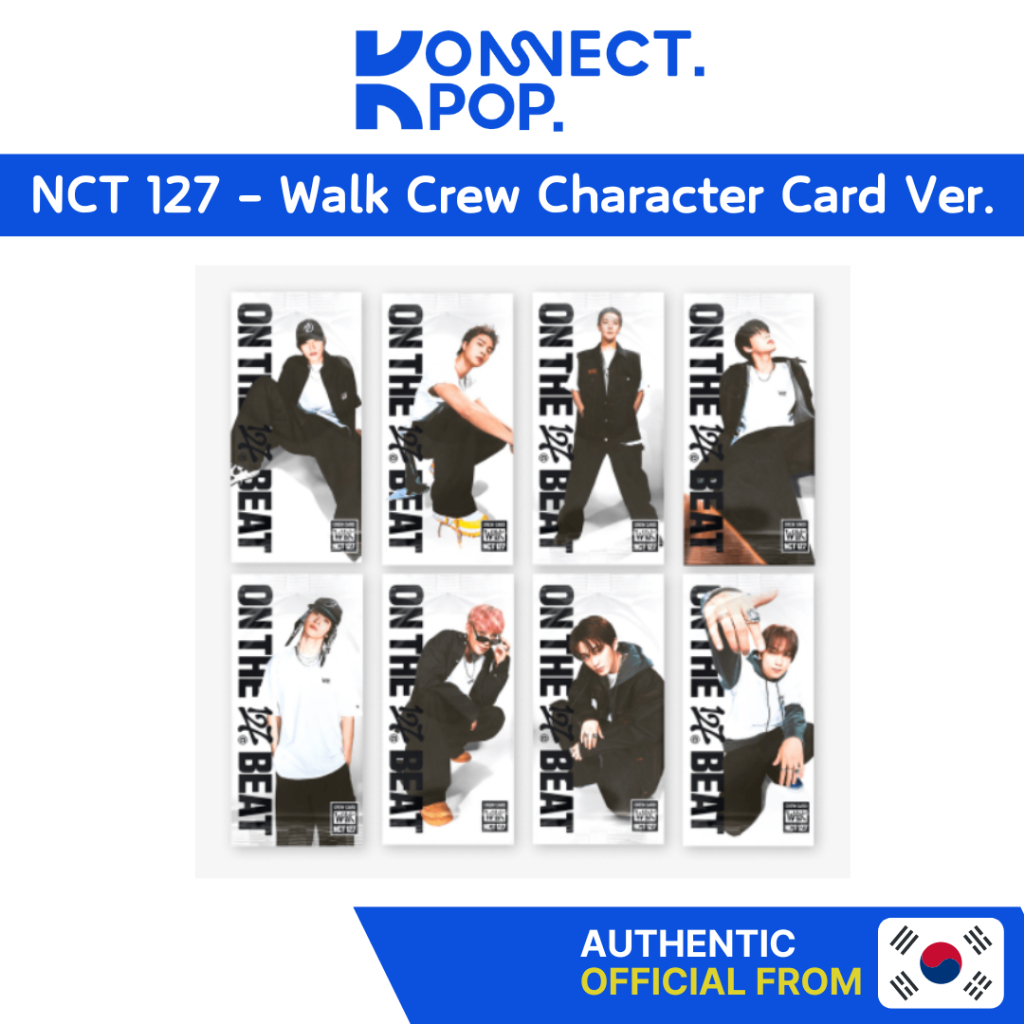 NCT 127 - The 6th Album [WALK] Walk Crew Character Card Ver (smart