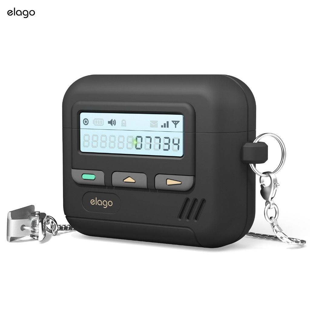 Elago Pager Chain Strap Case Compatible for New 2024 AirPods 4 Case ...