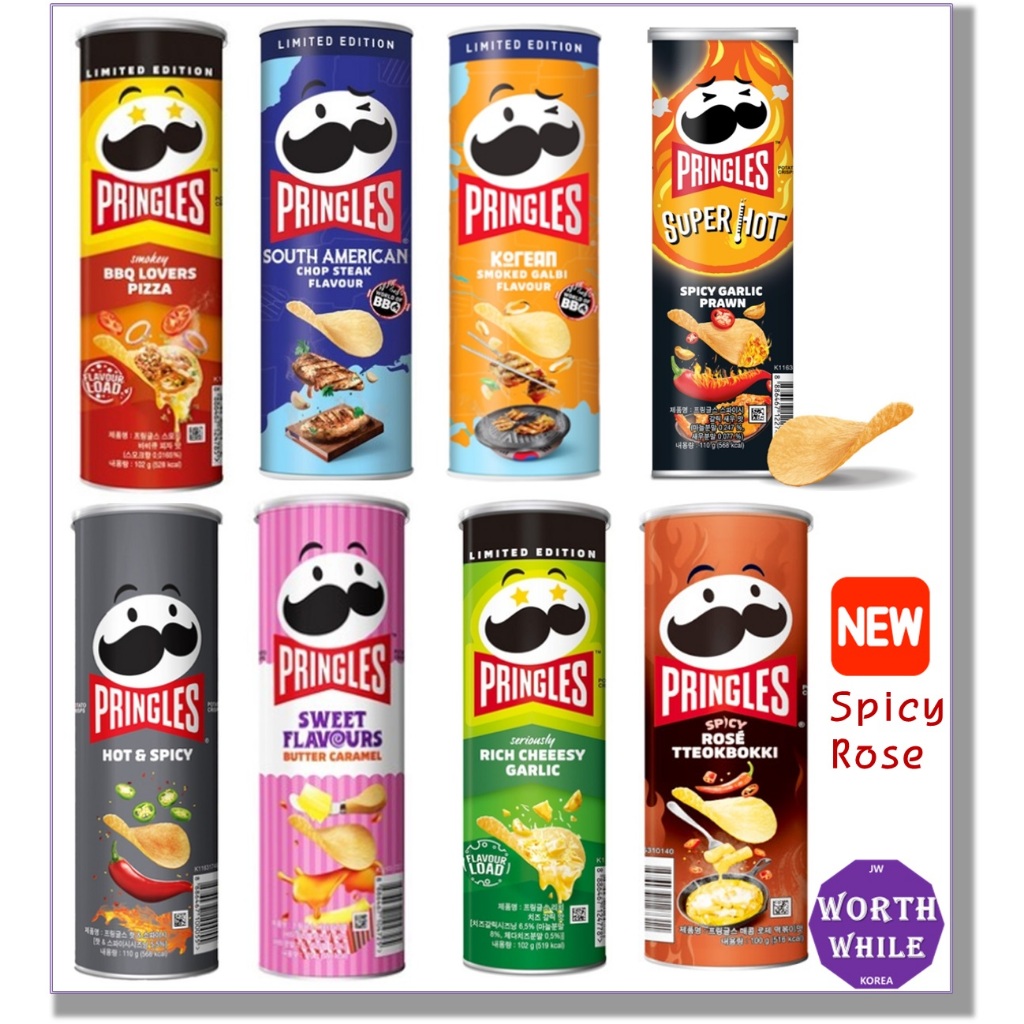 Pringles /Pringles Korean ⭐Limited⭐ Edition Flavors /Spicy Potato Chips ...