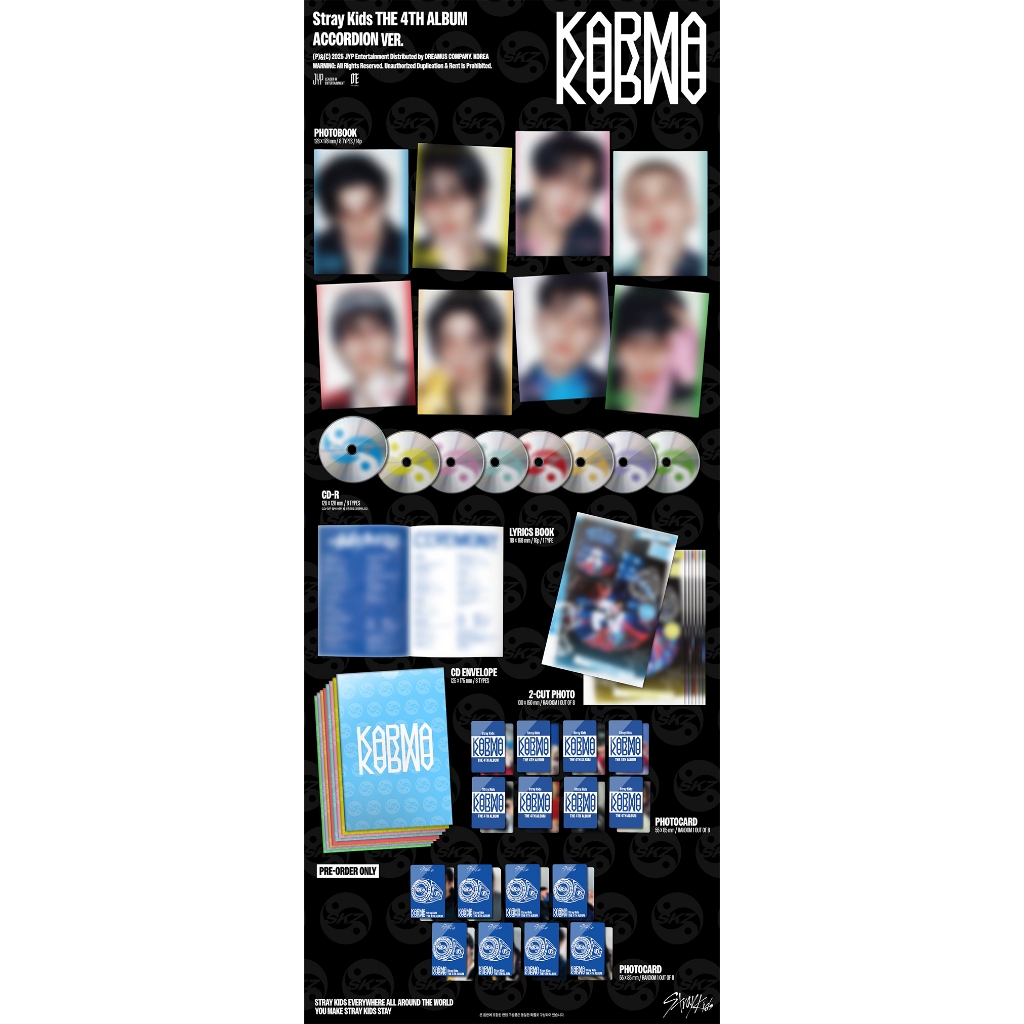Stray Kids KARMA [KARMA Limited VER.] – 4° Album Con Photocard E Pre-order Gift, Edizione Limitata