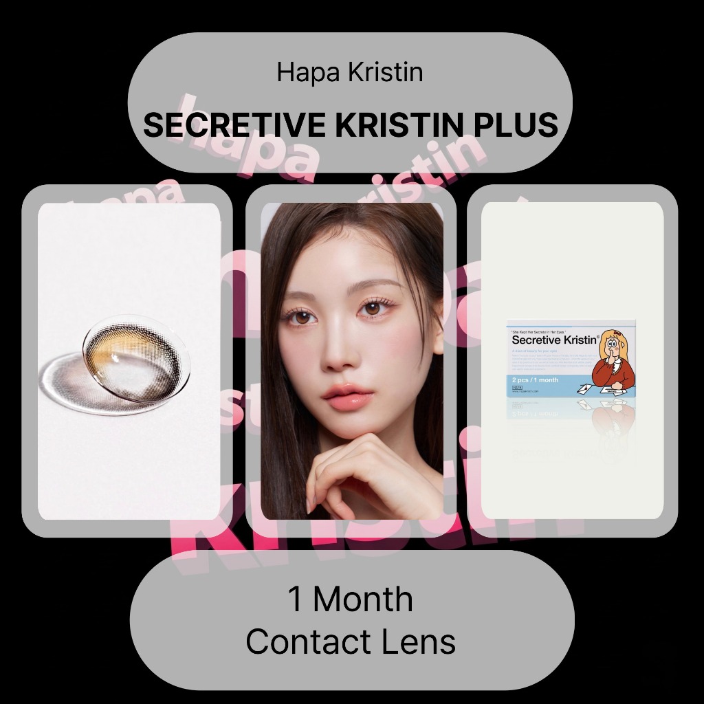 Hapa Kristin Secretive Kristin Plus 1 Month Brown Color 2P 13.8mm ...