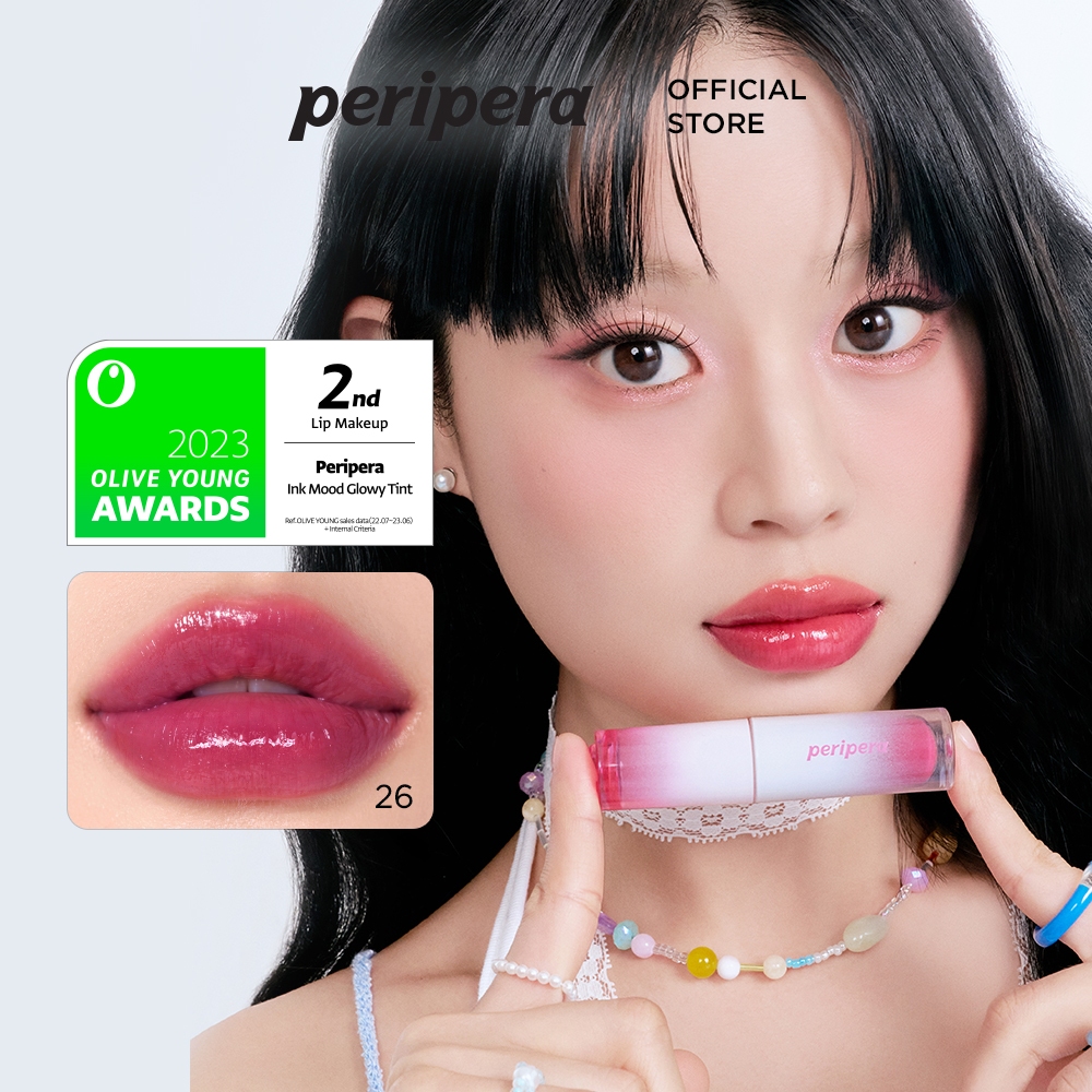 [Peripera] Ink Mood Glowy Tint 4g Watery Lip Gloss, Glossy Finish