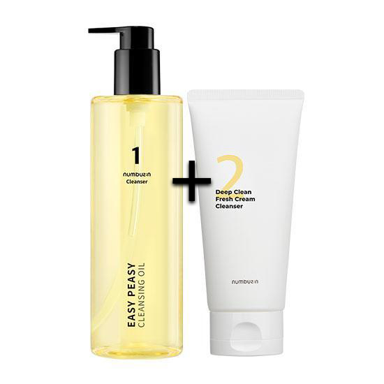 Numbers In No. 1 Clean and Quick Cleansing Oil 300ml Set (+ No. 2 ...