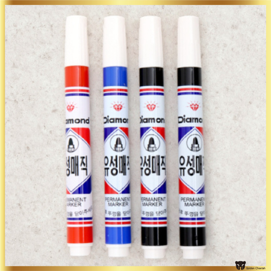 [Made in Korea] DIAMOND Oil Magic Permanent Markers Mixed 4pcs Set ...