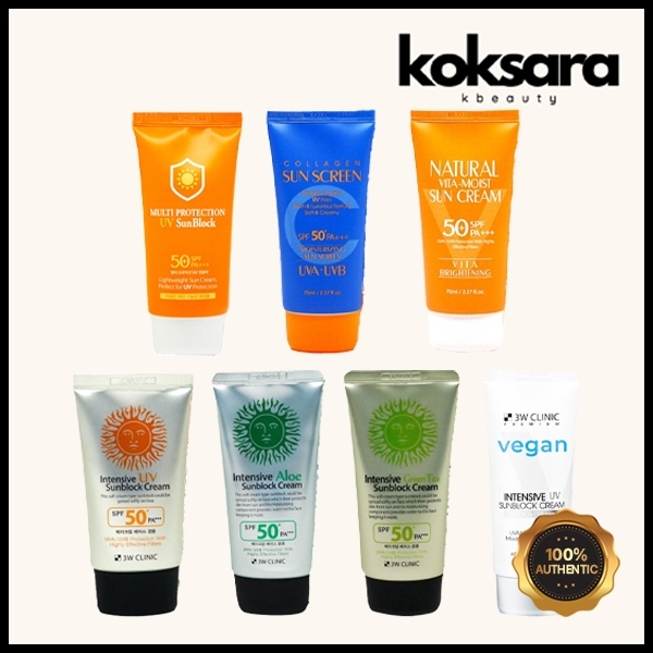 3w clinic uv sun cream sun screen sun block solar protetor SPF50+ PA ...