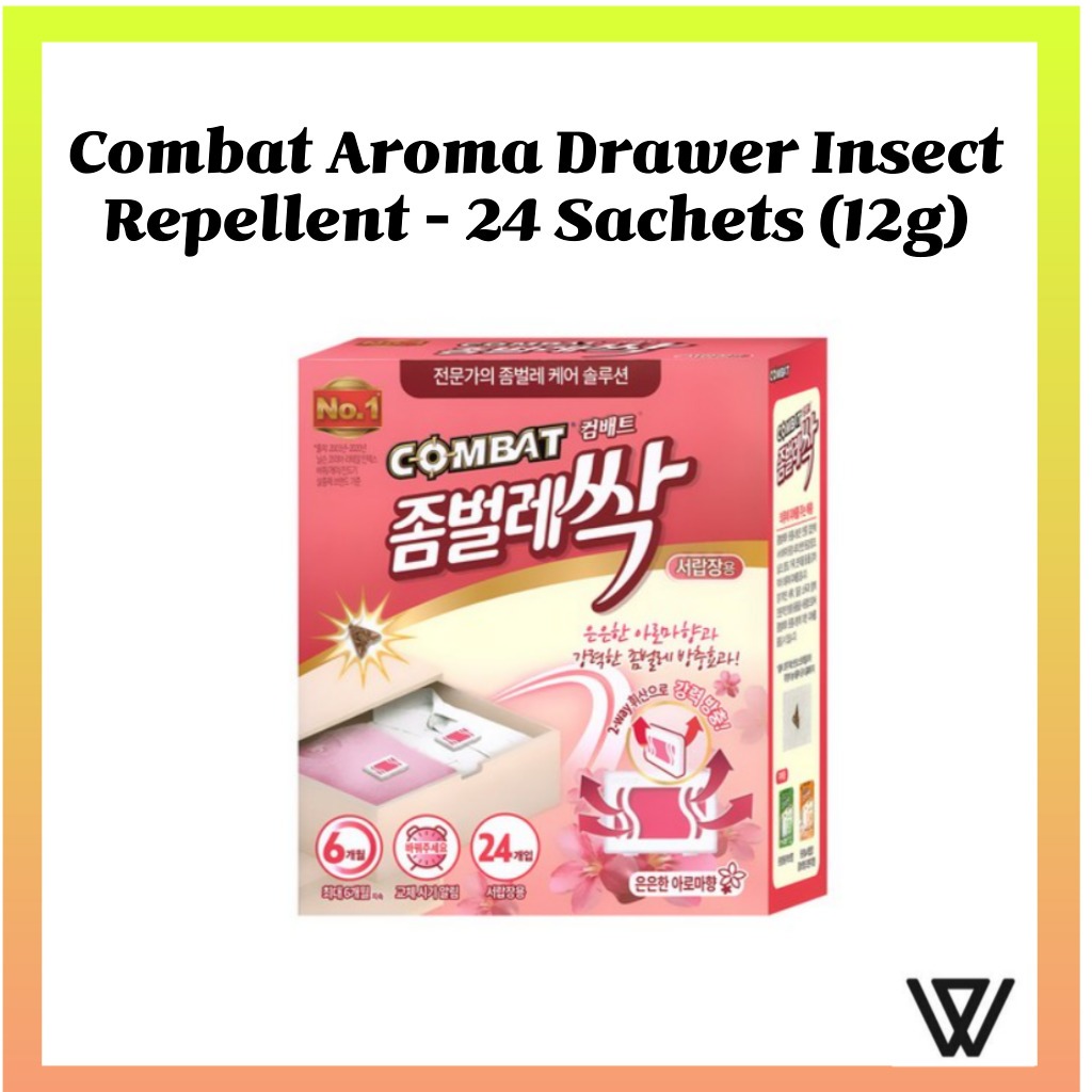 Combat Aroma Drawer Insect Repellent – 24 Sachets (12g) | Shopee ...