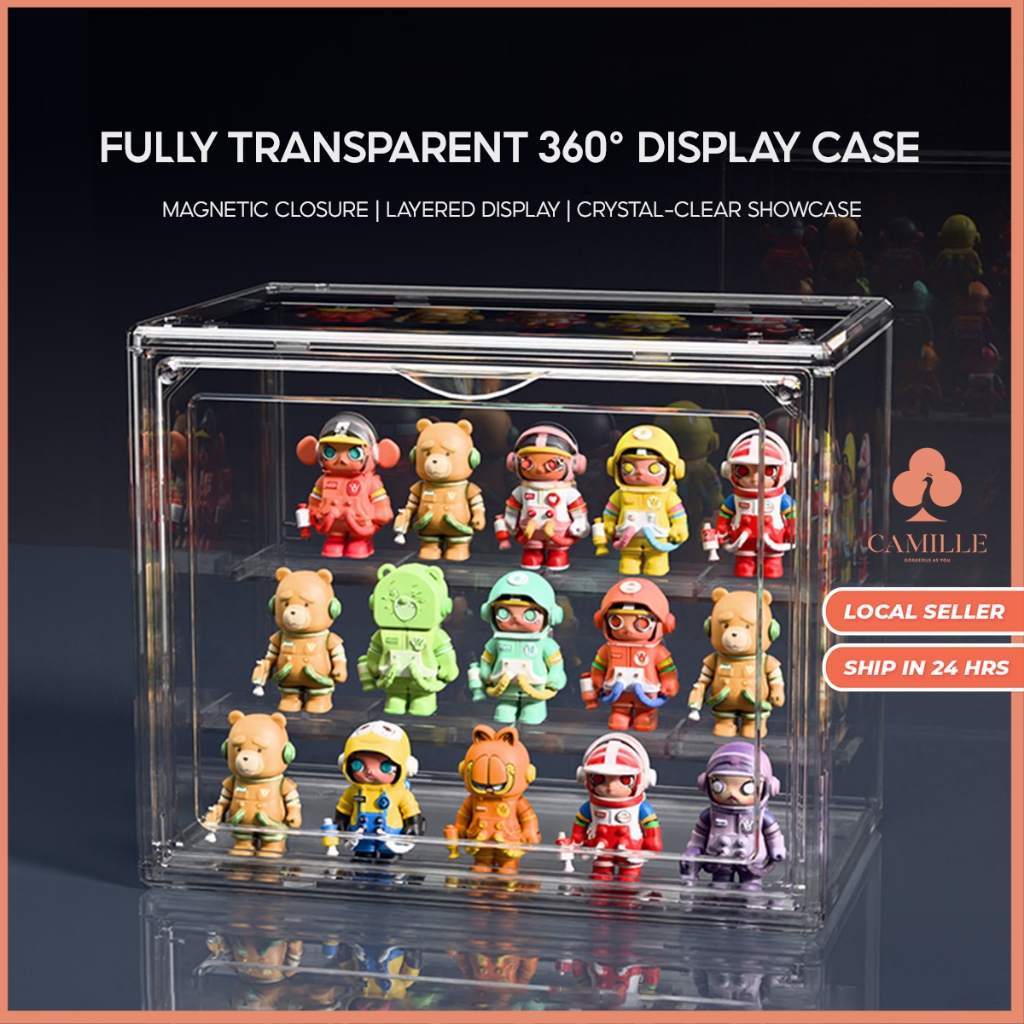 Popmart Acrylic Display Box With Removeable Shelves Magnetic Door ...