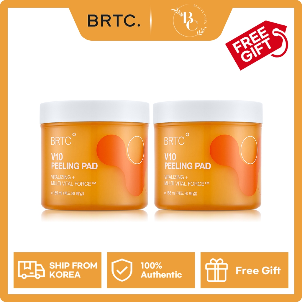 [BRTC] V10 Vitamin Peeling Pads 80 Sheets 1EA/ 2EA | Shopee Philippines