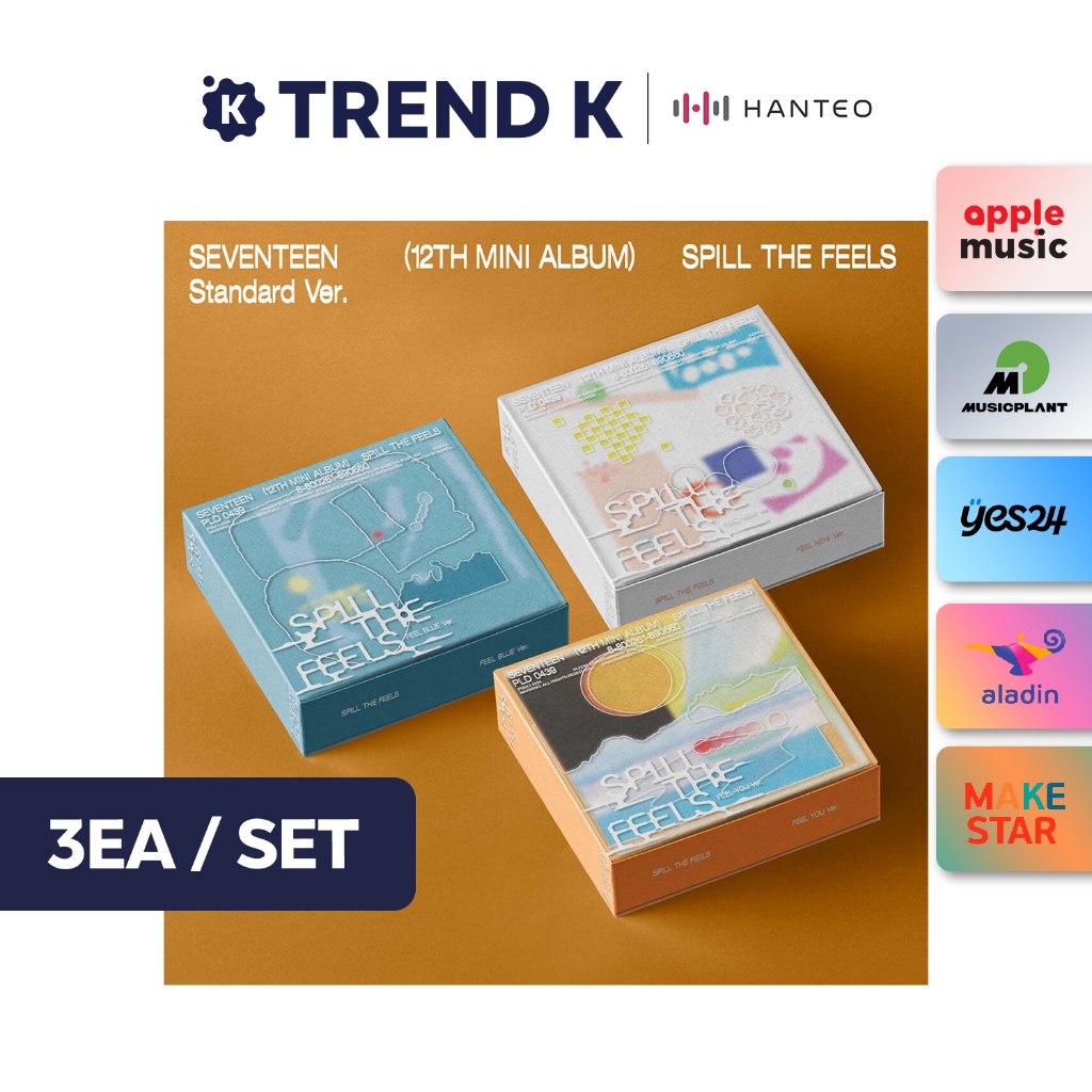 SEVENTEEN - 12th Mini Album [SPILL THE FEELS] (Standard ver.) (SET