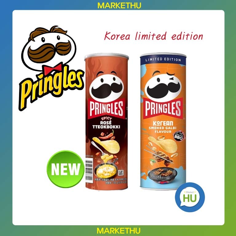 [KOREA Limited Edition] Pringles Korean Rose Tteokbokki, Smoked Galbi ...