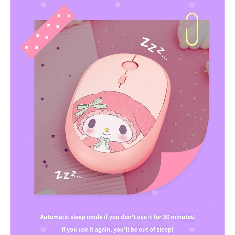 [SANRIO] ROYCHE Mouse 3 in 1 Bluetooth Wireless Connection Silent Mouse ...