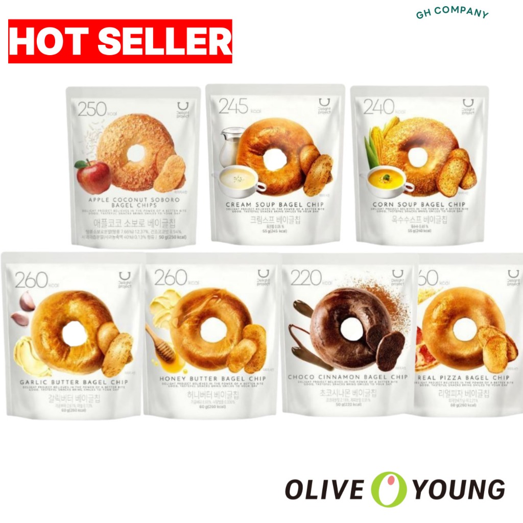 Delight Project Bagel Chips 60‑70 g – Choose from 7 Flavors (Cream Soup ...