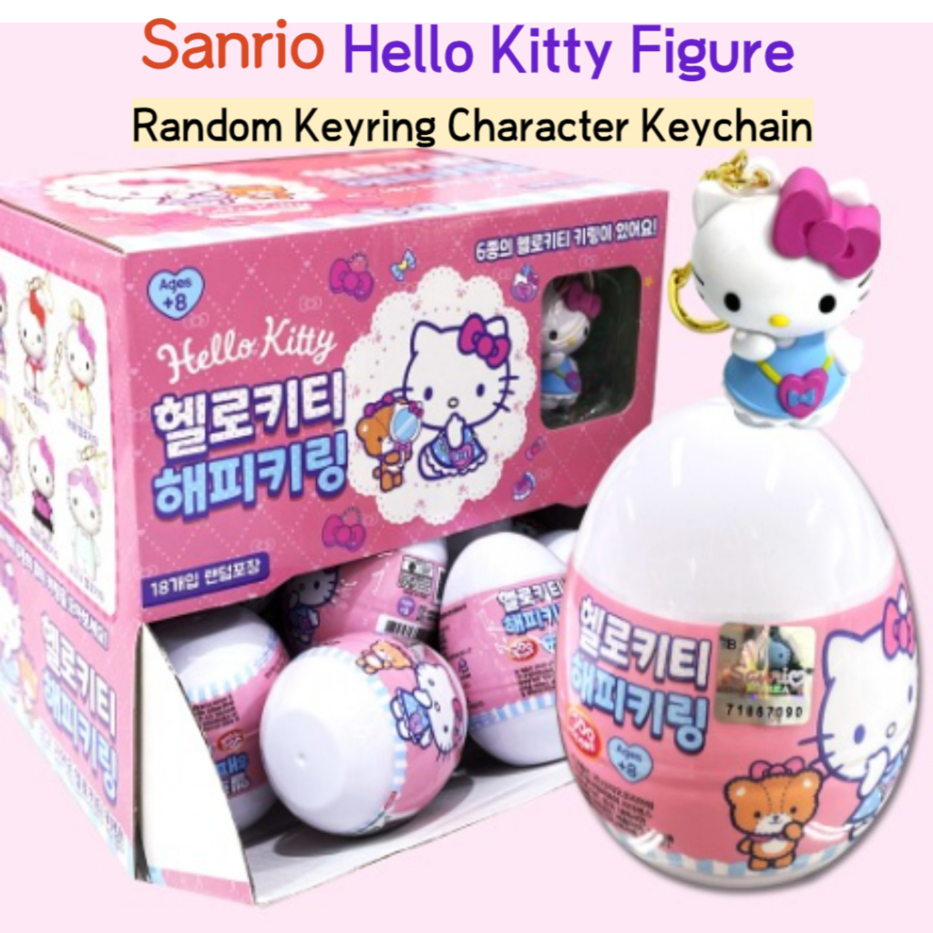 Sanrio Hello Kitty Figure Random Keyring Character Keychain Gacha ...