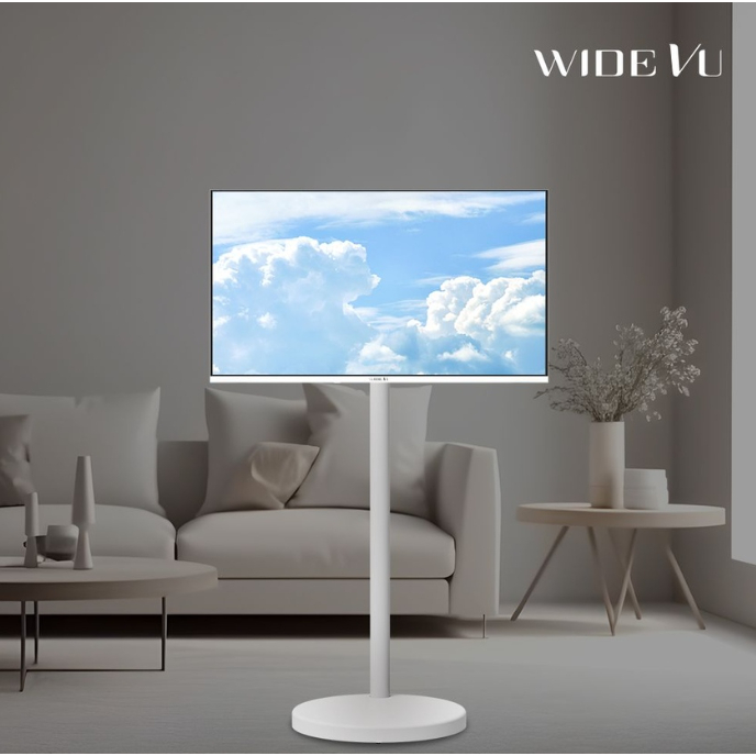 Wide VU Smart Google TV Monitor 32 (inch) + Moving Stand Holder Black ...
